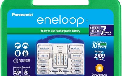 Panasonic Eneloop Super Power Pack (12AA, 4AAA, 2 C Adapters, 2 D Adapters, Battery Charger)